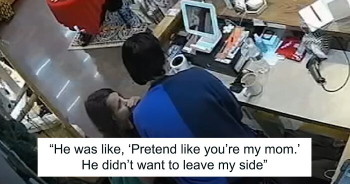 10 Y.O. Asks A Cashier To Pretend To Be His Mom When A Stranger Kept Following Him And Asking To Come With Her