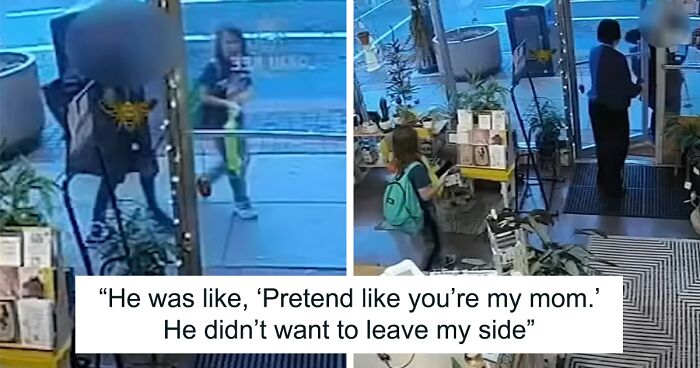 10 Y.O. Asks A Cashier To Pretend To Be His Mom When A Stranger Kept Following Him And Asking To Come With Her