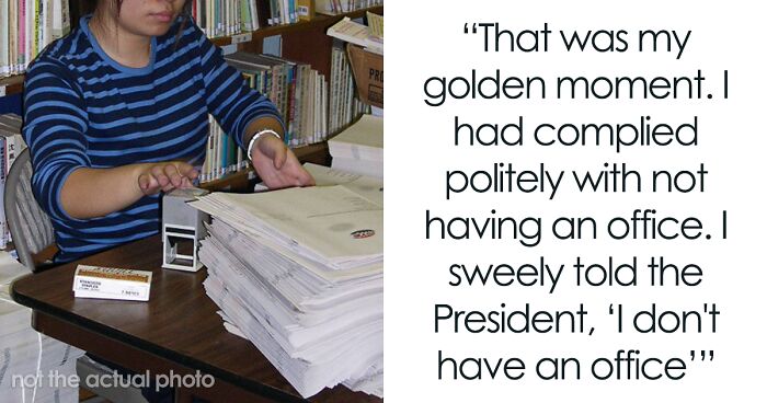 Company Leaders Live To Regret Not Giving New Employee An Office After She Maliciously Complies For 3 Months And The Boss Sees It