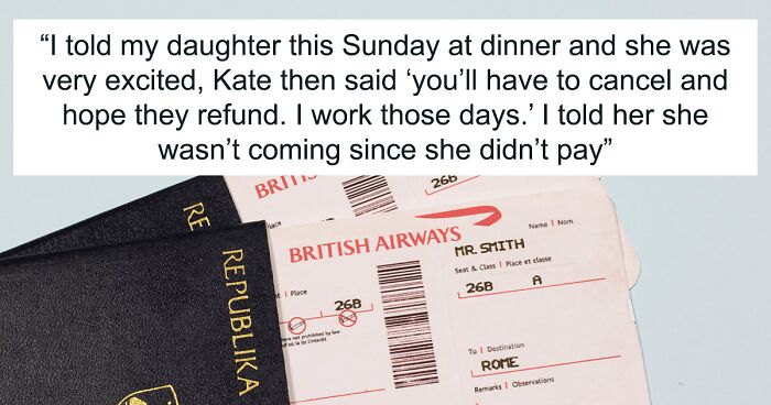 23 Y.O. Daughter Who Lives At Her Dad’s House Rent-Free “Exposes” Him On Social Media For Excluding Her From Family Vacation By Not Buying Her A Plane Ticket