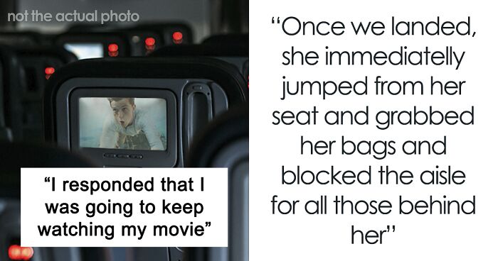 'Karen' On A Plane Demands Another Passenger Turn Off Her Movie So She Can Avoid Spoilers