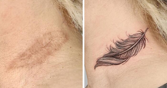 100 Genius Ways This Tattoo Artist Incorporated People's Scars Into Her Designs (New Pics)