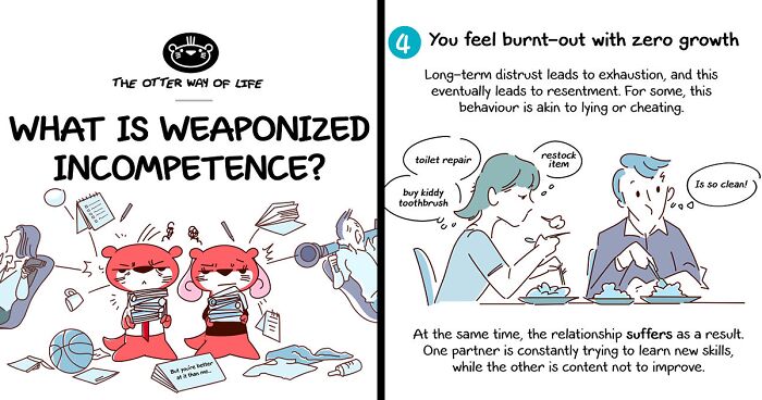 I Explored The Subject Of Weaponized Incompetence In My Otter Comics