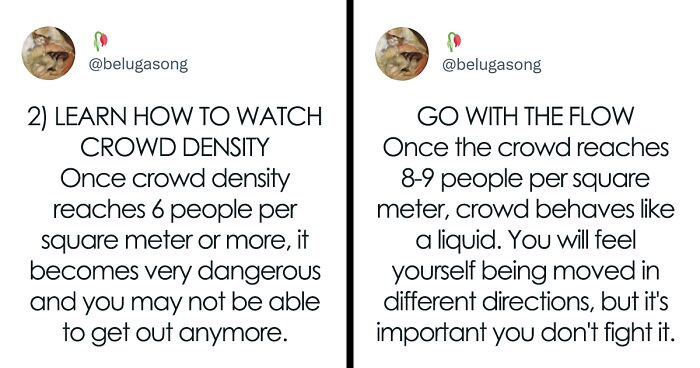 24 Tips That Might Save Your Life If You Ever Find Yourself In A Packed Crowd, As Shared In This Twitter Thread