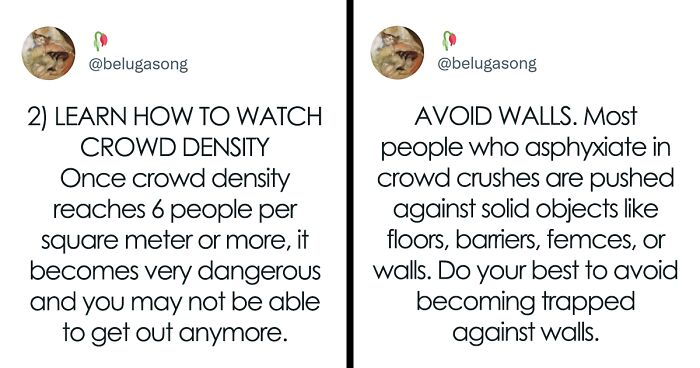 24 Potentially Life-Saving Tips If You Ever Find Yourself Trapped In A Crushing Crowd, As Shared In This Dedicated Twitter Thread