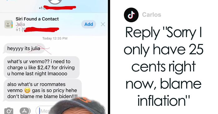 Man Is Confused After Getting A Message From A “Friend Of A Friend” Who Gave Him A Ride Home Asking Him To Pay $2.47 For Gas