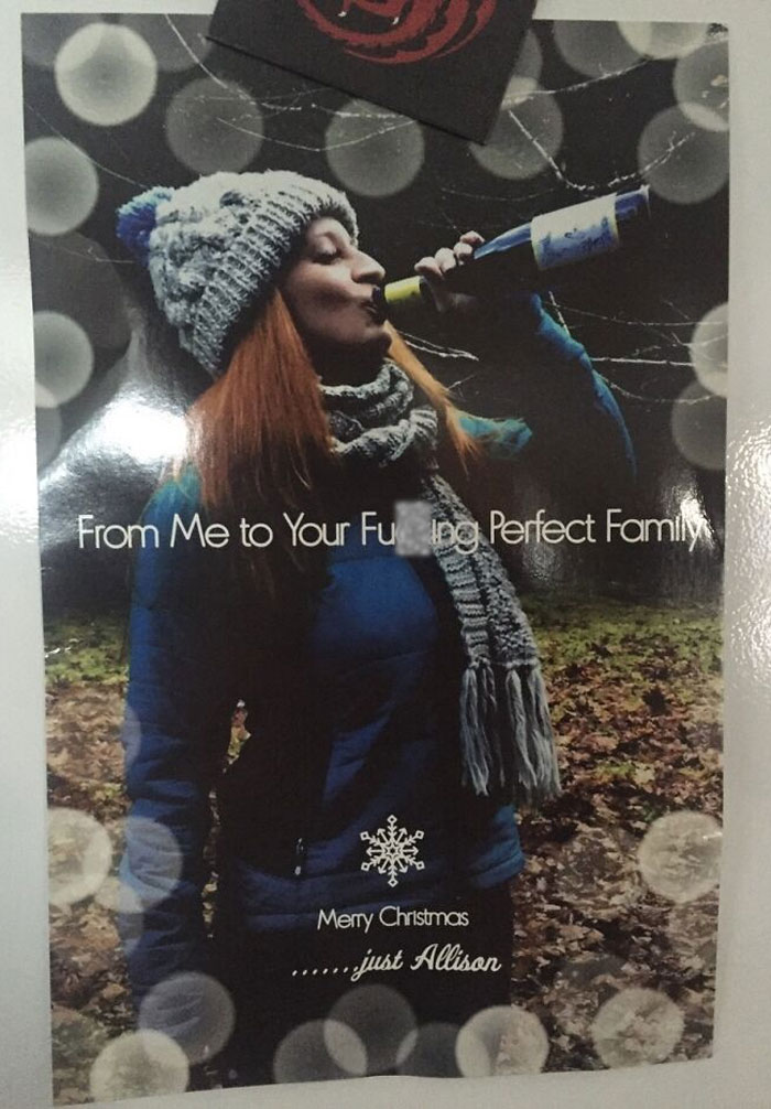 My Single Friend's Christmas Card