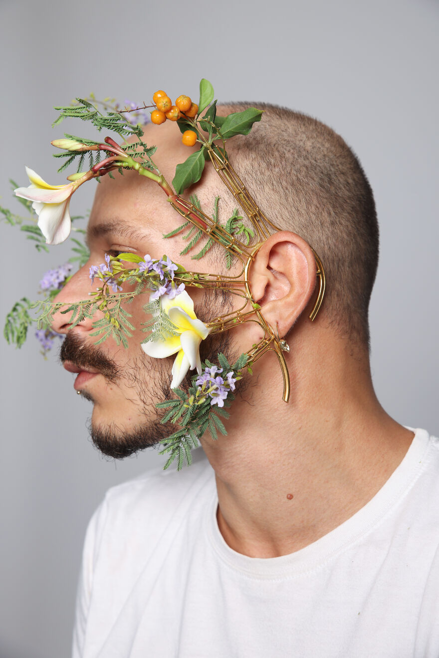 Scented Jewelry - Floral Face Piece