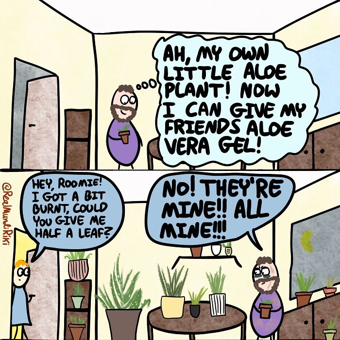 I Made 7 Comics About Living With Plants And I Wanted To Share Them With You