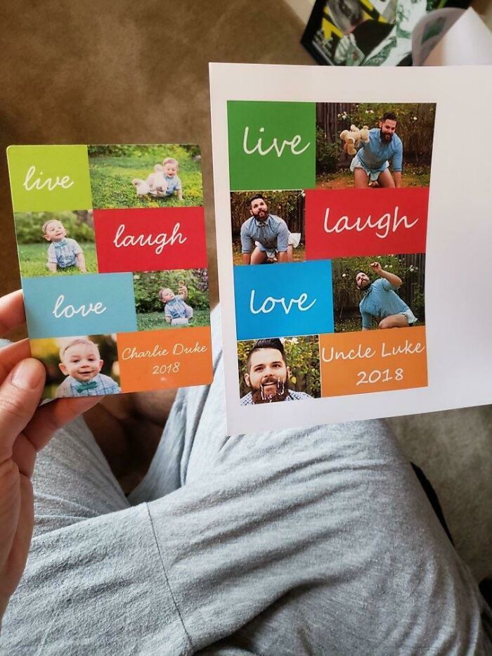 My Friend Got A Christmas Card From His Nephew... He Decided To Copy It And Send It Back