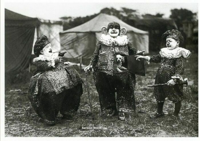Three French Circus Performers From Around 1900-1930