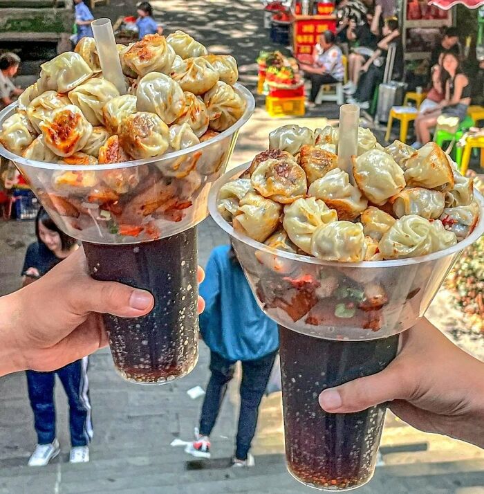 The Accursed Cup/Bowl Hybrid Has Made Its Way To China With A Cola And Xiaolongbao Combo