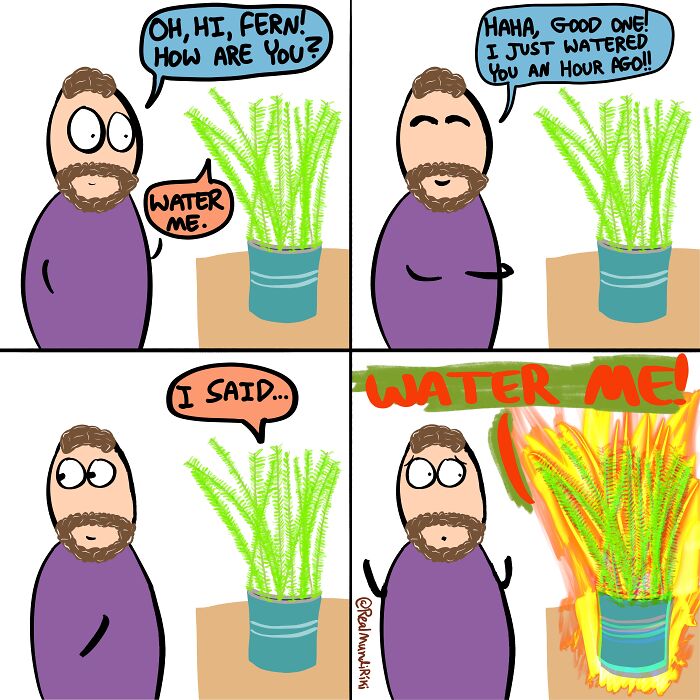 I Made 7 Comics About Living With Plants And I Wanted To Share Them With You