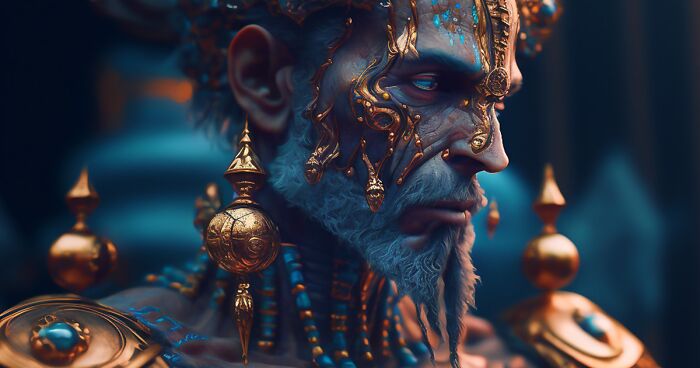 With The Help Of AI I Created Highly Detailed Images Of Mythical Gods And Goddesses (32 Pics)