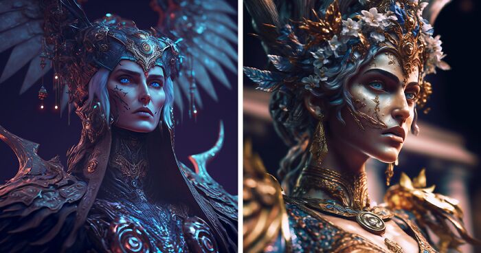 My AI-Generated Art: Stunningly Detailed Images Of Mythical Gods And Goddesses (32 Pics)