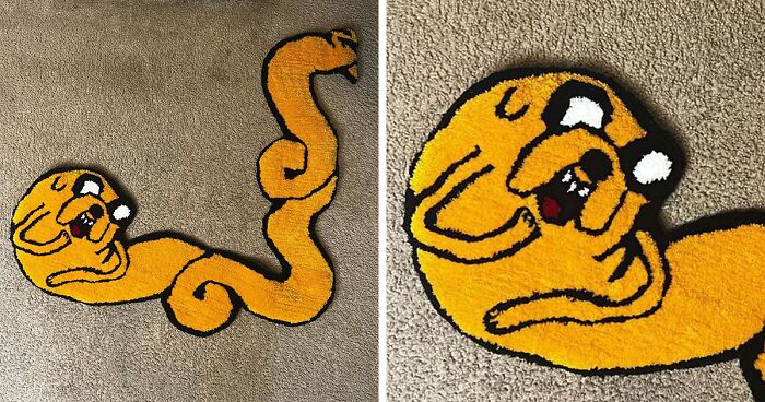 Popular Anime And Cartoon Characters Made Into Rugs By A Carpet Nerd (32 Pics)