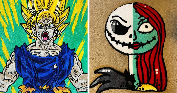 Popular Anime And Cartoon Characters Made Into Rugs By A Carpet Nerd (32 Pics)