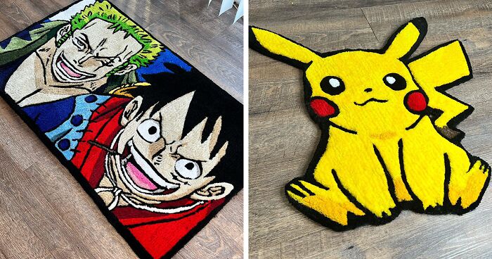 Popular Anime And Cartoon Characters Made Into Rugs By A Carpet Nerd (32 Pics)