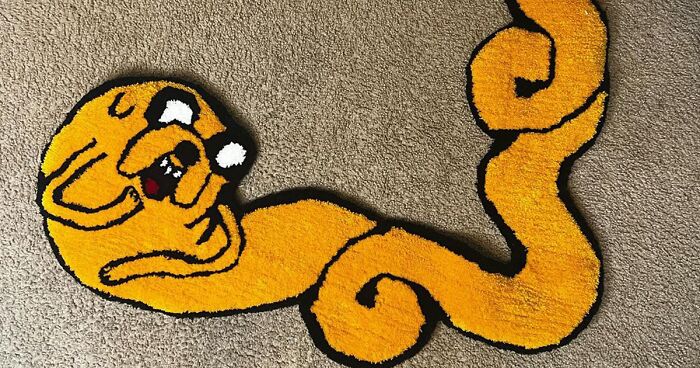 This Artist Started To Make Anime And Cartoon Carpets As A Hobby, And Here Are 32 Of His Best Works