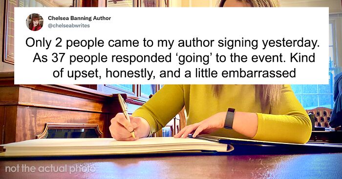 New Author Disheartened Only 2 People Were At Her Book Signing, Is Comforted By Top Authors Who Shared Their Worst Times