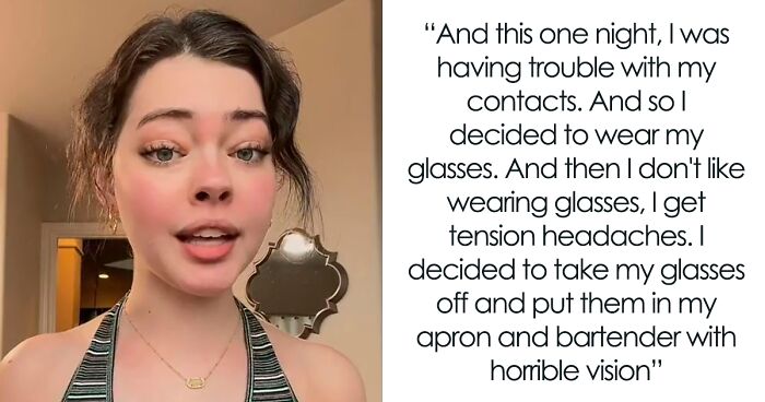 People Are Cracking Up At This Story Of A Bartender Who Accidentally Exposed A Cheating Customer Because Of Her Poor Eyesight