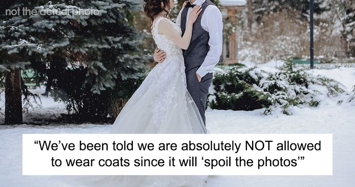 It's Going To Be -4ºC: Bride Says Coats Will Ruin Her Wedding Pics But Blue Lips Won't, Bans Her Wedding Party From Wearing Them