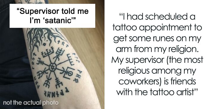 Christian Supervisor Finds Out Their Employee Will Get A Norse Tattoo, Calls Them “An Evil Satan Worshipper”