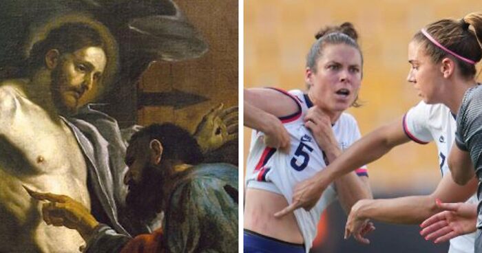 70 Funnily Accurate Matches Of Art Pieces And Sports Moments By This Instagram Account (New Pics)