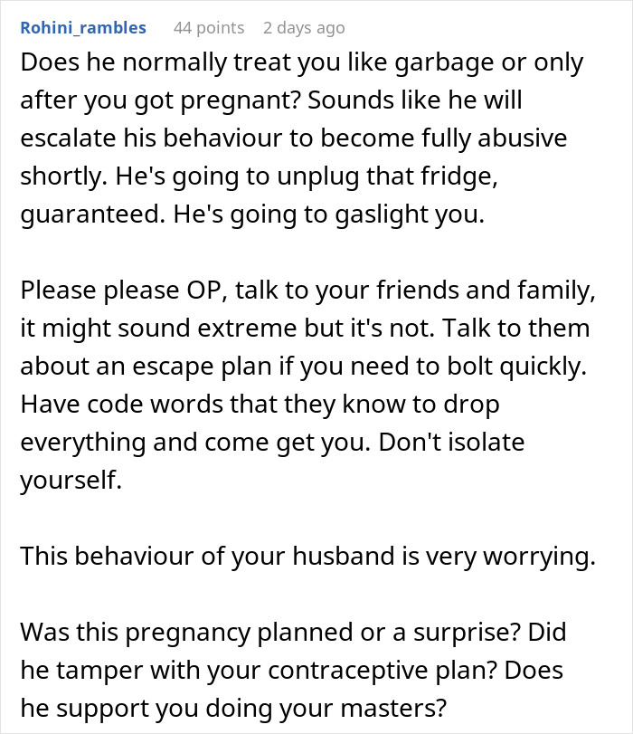 "Am I The Jerk For Buying A Separate Fridge For Our Garage And Putting A Lock On It To Keep My Husband Out?"