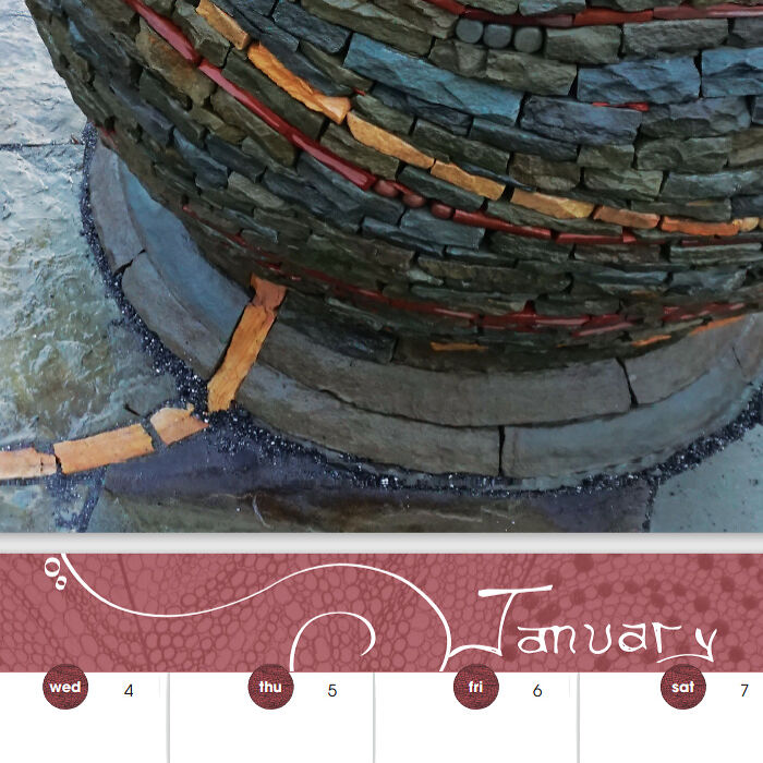 After 16 Years Being Self Employed Doing Stone Art, I Created A Calendar