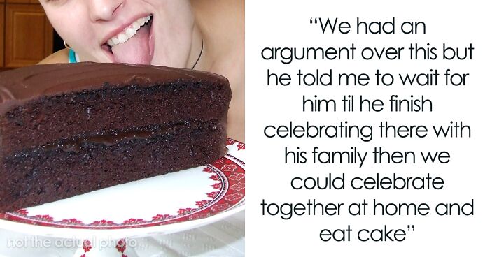 Guy Leaves Wife Alone To Spend His 30th Jubilee With Parents, She Eats His Whole Birthday Cake In Return