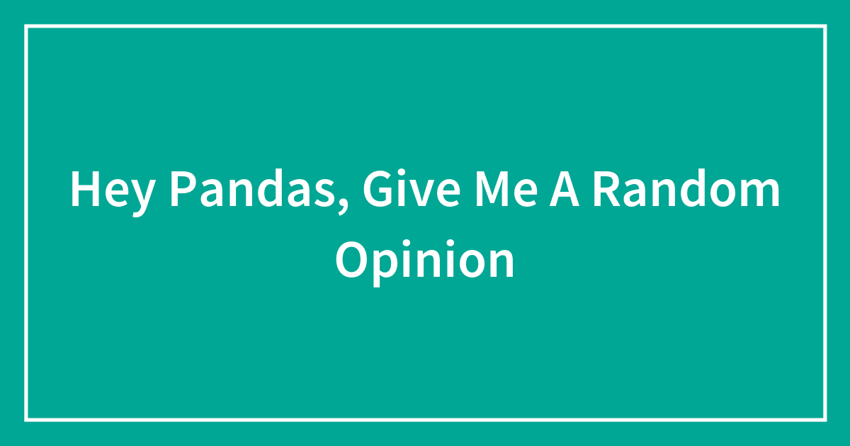 🏳️‍⚧️🏳️‍⚧️ — these are two very different things but panda