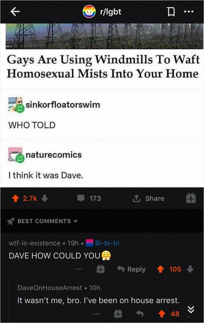 Dave’s Username Checks Out