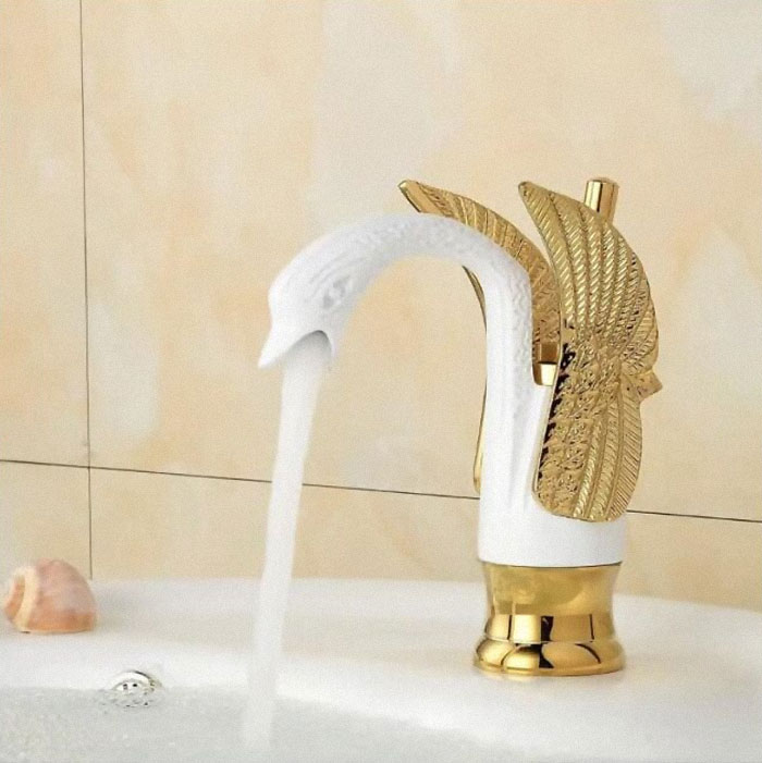 For The Low, Low, Price Of $120 You, Too, Can Have A Ridiculous Faucet With A Million Nooks And Crannies For Hard Water And Dried Toothpaste To Get Stuck In!