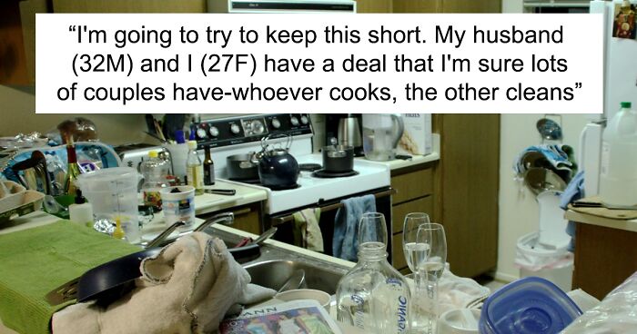 To Teach Her Husband A Lesson, Woman Starts Leaving The Kitchen In The Same Horrible State As He Does 