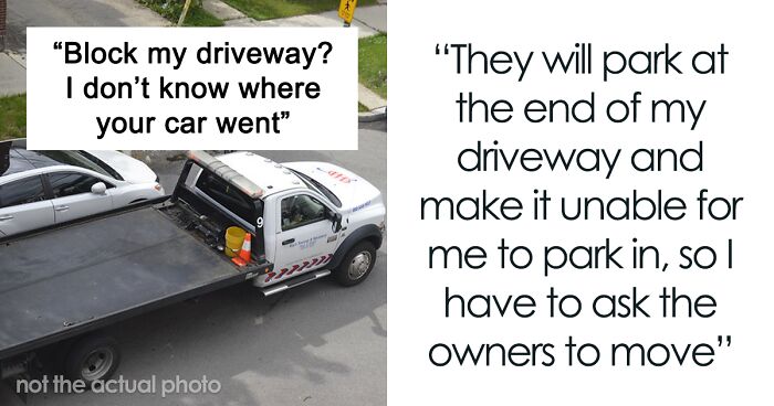 “I Decided To Play Dumb”: Someone Blocked This Person’s Driveway With Their Van, They Got It Towed And Pretended Like The Car Was Never There