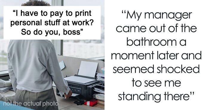 Manager Makes Employees Pay $0.5-$1 For Printing A Page At Work, Is Caught Getting A Hundred Colored Ones Herself