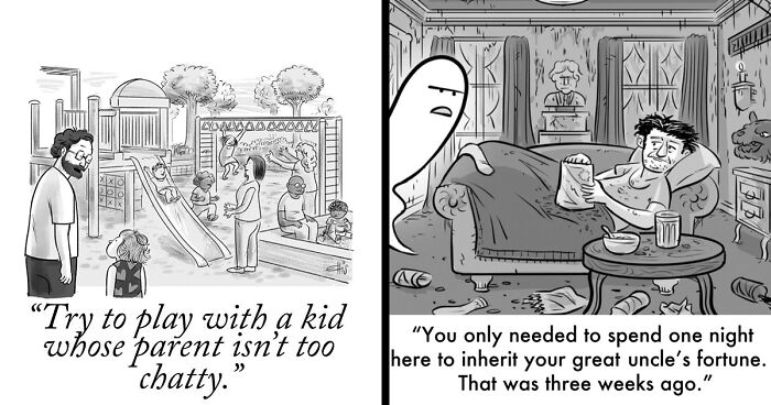 70 Witty One-Panel Comics About Everyday Life Situations By Ellis Rosen