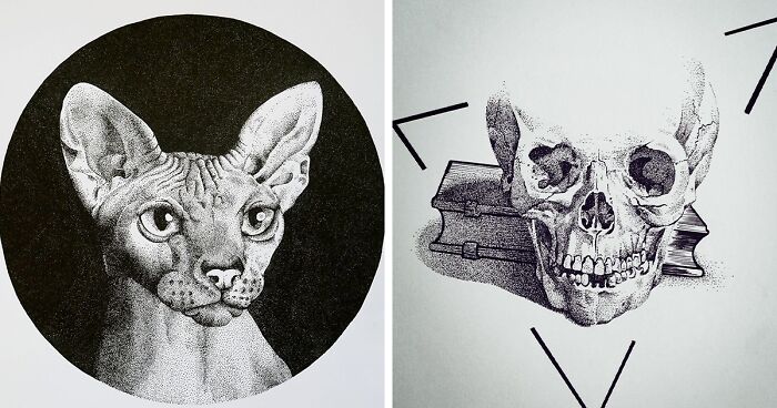 My 32 Stippling Drawings