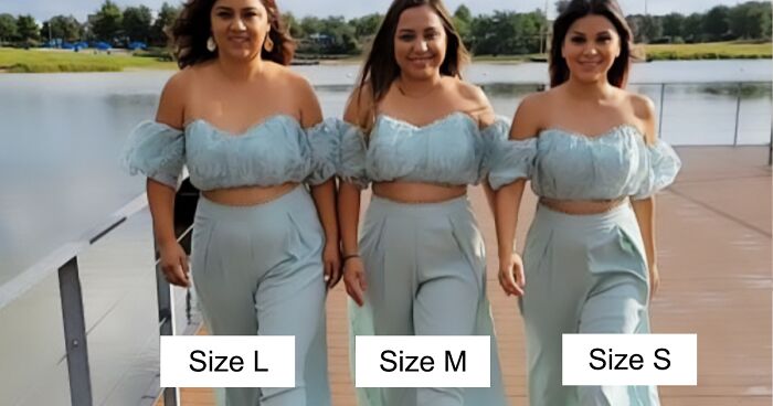 Three Women Who Wear Sizes S, M, And L Show How The Same Exact Outfit Looks On Them