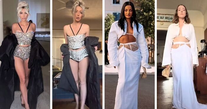 This Woman Recreates Celebrity Outfits Using Materials Found At Home (103 Pics)