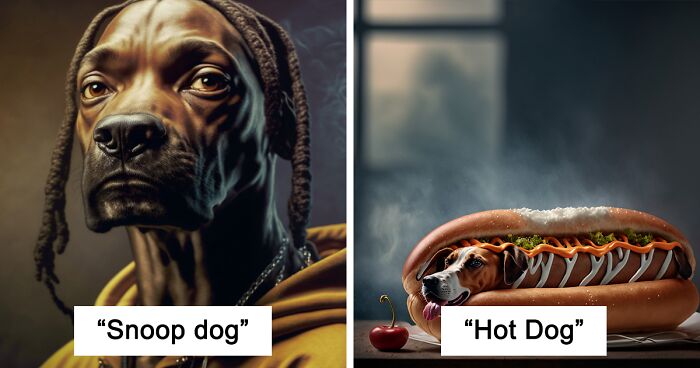 I Wanted To Entertain Myself By Seeing What Dog Puns Would Actually Look Like, And Here Are 27 Images Generated With An AI