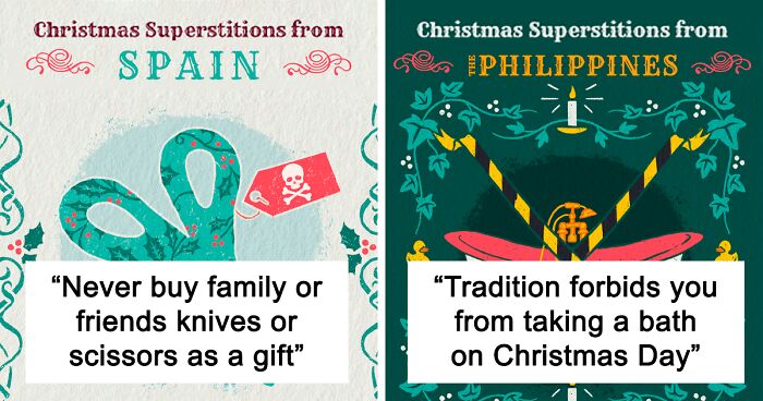 Here Are 12 Illustrated Christmas Superstitions From Around The World