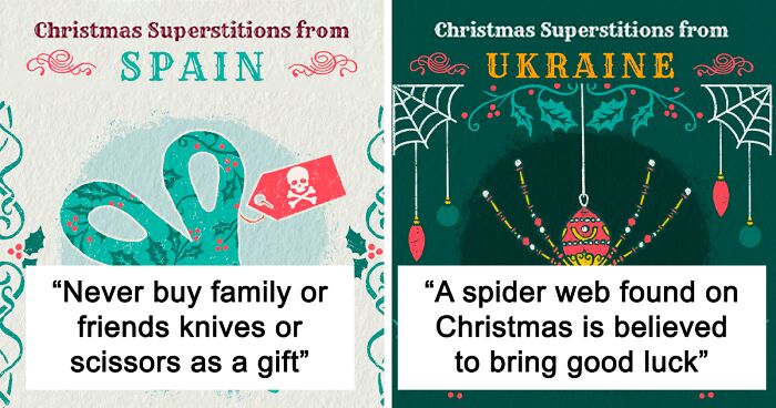 We Collected And Illustrated The 12 Strangest Christmas Superstitions From Throughout The World