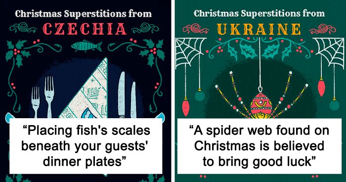 These 12 Superstitious Rituals We Illustrated Are Traditionally Practiced During Christmas Time