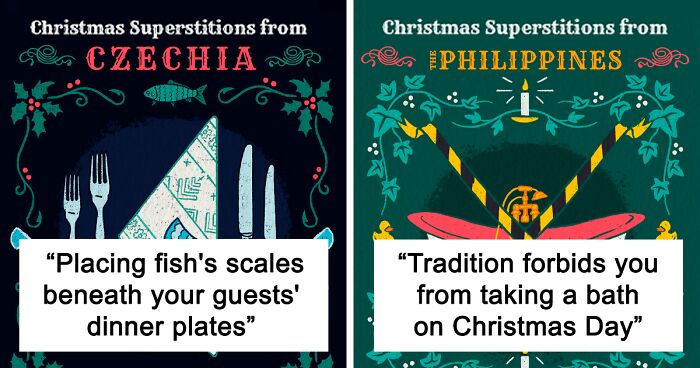 Here Are 12 Illustrated Christmas Superstitions