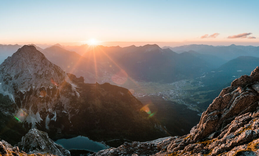 Sunset On The Vorderer Tajakopf, Austrian Alps