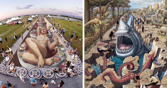 Here Is A Collection Of 57 Mind-Boggling 3D Illusion Art Pieces By Kurt Wenner