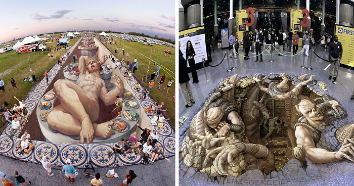 This Artist Has Been Creating 3D Illusion Art For More Than 35 Years, And Here Are 57 Of His Best Works