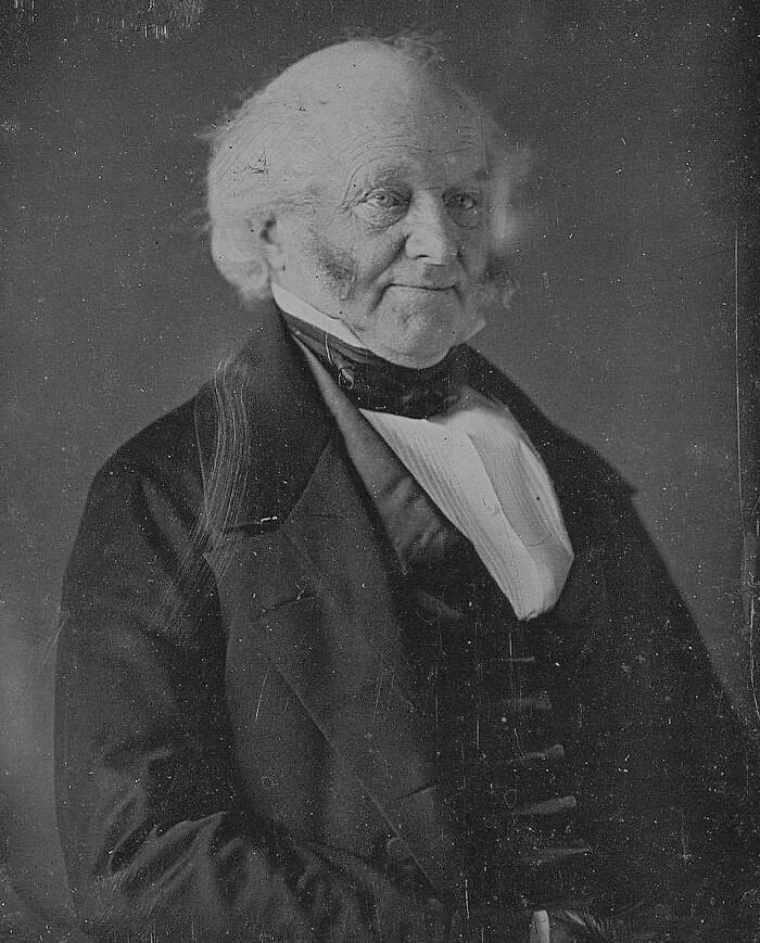 Black and white picture of Martin Van Buren posing